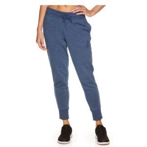 Reebok Womens' Cozy Fleece Jogger Sweatpants with Pockets LARGE